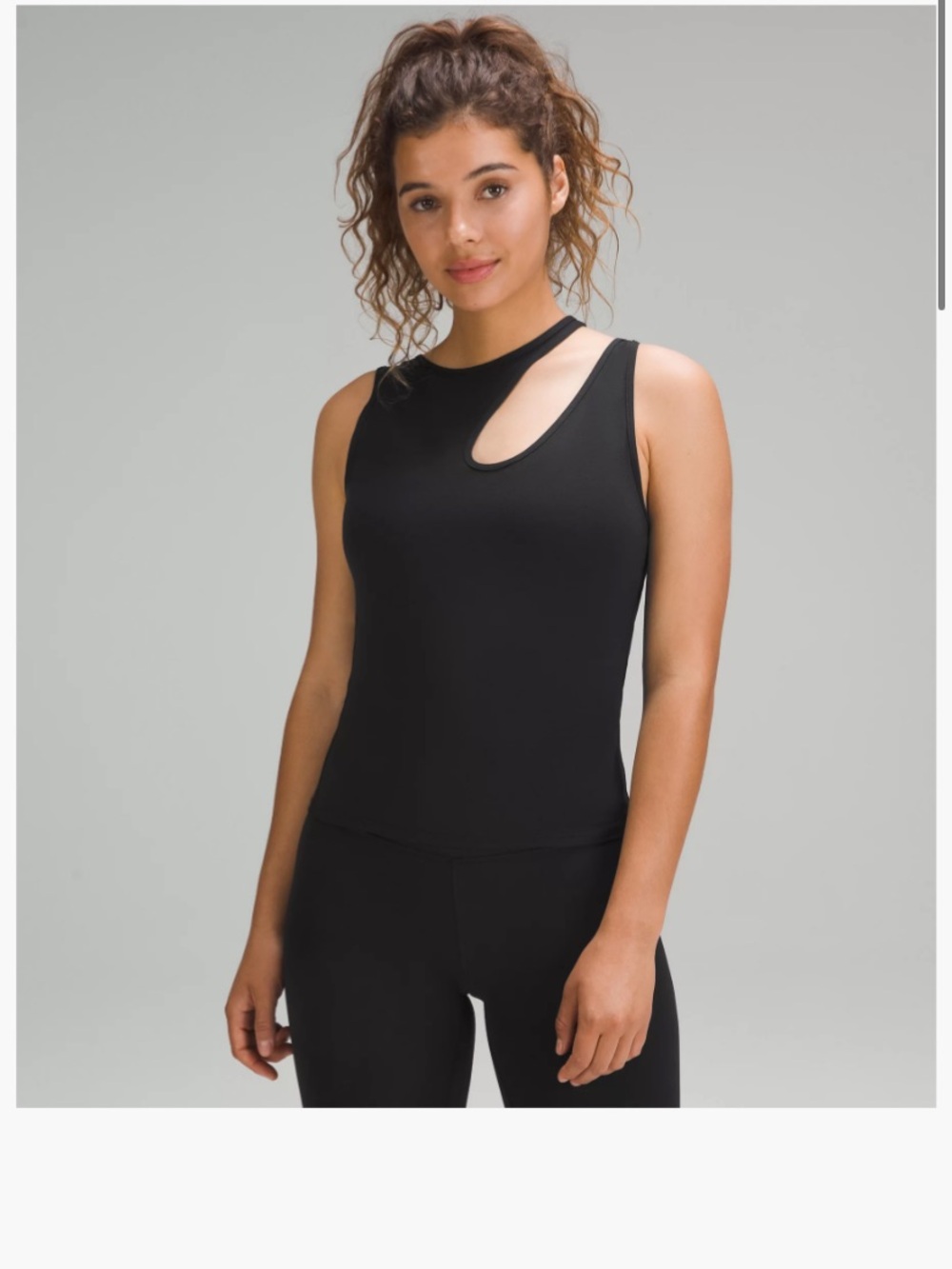 Lululemon Shoulder Cut-Out Yoga Tank BLK 4